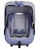 Polka Tots 5-in-1 Multipurpose Baby Car Seat cum Carrycot  Adjustable Handle Position, Safety Harness, Soft Padded Cushion, Removable & Washable Seat Cover With Fancy Bow Tie (0 to 15 Months, Blue)