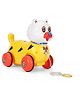 Luvely Pull Along Fantastic Cat Toy - White & Yellow