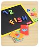 Babyhug Stepping Stones Magnetic Writing Activity Kit - 52 Pictures & 108 Magnets | Learning Tool For Writing & Recognition | Builds Language Skills, Hand-Eye Coordination & Creativity | BIS Certified