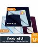 Bey Bee {Premium} 100% Waterproof Mattress Protector/Baby Care Gift Pack 1 Large + 2 Small - Dark Blue/Plum/Blue