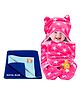 BeyBee New Born Babies Combo Blanket & Dry Sheet - Pink Royal Blue