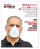 LyveFresh 100% Silicone Antimicrobial Mask - White