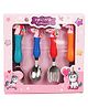Asera Unicorn Design Stainless Steel Spoon And Fork Pack of 4 - Multicolor 
