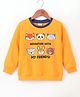 Babyhug Full Sleeves Pull Over Sweatshirt Animal Graphics - Mustard