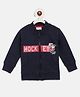 Chicco Full Sleeves Jacket Text Print - Blue