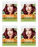 Nisha Creme Hair Color Ammonia Free Permanent Hair Colour Burgundy - 40g Pack of 4