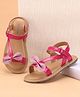 Babyoye Sandals Bow Appliques - Pink