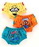 Red Rose Briefs Minion Print Pack of 3 - Yellow Blue Orange