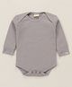 Turtledove London Full Sleeves Onesie Solid Color - Grey