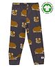 Turtledove London Full Length Organic Cotton Legging Hamster Print - Grey