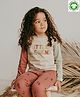 Turtledove London Full Length Organic Cotton Legging Hamster Print - Pink