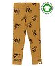 Turtledove London Organic Cotton Full Length Leggings Birds Print - Yellow