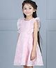Babyhug Half Sleeves Party Frock - Pink