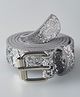 Pine Kids Free Size Shimmer Belt - Silver