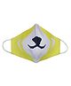 Shopping Time Animals Face Printed Face Mask - Yellow