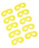 Karmallys Polka Dot Print Eye Masks Pack of 10 -  Yellow