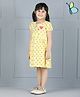 Hola Bonita Puff Sleeves Printed Frock Sequin Heart Detailing - Yellow