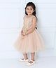 Mark & Mia Sleeveless Knee Length Frock - Beige