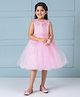 Mark & Mia Sleeveless Party Dress Floral Applique - Pink