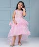 Mark & Mia Sleeveless Knee Length Party Dress with Floral Applique - Pink