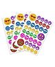 Funcart Smiley Stickers Pack of 3 - Multicolor