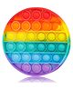 Fiddlerz Circle Shaped Stress Relieving Silicone Pop It Fidget Toy - Multicolor