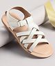 Pine Kids Sandals With Velcro Closure - White