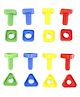 Little Fingers Nuts & Bolts Set Multicolour - 48 Pieces