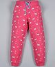 Plum Tree Full Length Unicorn Print Joggers - Pink