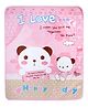 Baby Moo BFF Bear Washable Mat - Pink