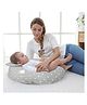 Baby Moo Feeding Pillow Crown Print - Grey