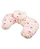 Baby Moo Feeding Pillow Flamingo Print - Pink