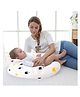 Baby Moo Feeding Pillow Crown Print - White