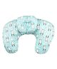 Baby Moo Feeding Pillow Rabbit Print - Blue