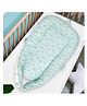 Baby Moo Baby Bed Cum Sleeping Carry Nest Rabbit Print - Blue