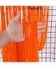 Party Anthem Pastel Fringe Curtain Orange - Pack of 3 