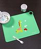 Pine Kids Silicone Giraffe Printed Placemat - Green