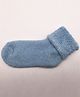 Flaunt Chic Solid Colour Winter Socks - Blue