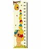 WENS Cartoon Print Height Measurement Wall Sticker - Multicolor