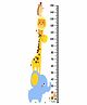 WENS Animals Print Height Measurement Wall Sticker - Multicolor