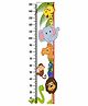 WENS Animal Print Height Measurement Wall Sticker - Multicolor