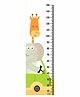 WENS Giraffe & Elephant Wall Height Chart - Multicolor