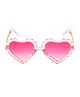 Spiky Heart Shape Sunglasses - Pink