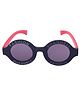 Spiky UV Protection Round Sunglasses - Black 