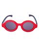 Spiky UV Protection Round Sunglasses - Red 