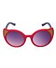 Spiky UV Protection Cat Eye Sunglasses - Red 