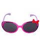 Spiky UV Protection Tie Sunglasses - Pink