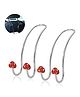 Syga Studded Car Back Hook Pack of 2 - Red 