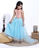 Babyhug Sleeveless Choli & Lehenga With Dupatta Sequins - Blue