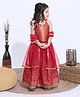 Babyhug Sleeveless Choli & Lehenga with Dupatta - Red